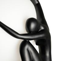 Immax SILUETTE Moon Lady – 53 cm, Skulptur, Dekorationslampe, schwarz, Glasfaserverbundwerkstoff, 1xE27 (17)