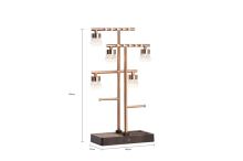 Immax 2-in-1 LUMITREE decorative LED lamp and rose gold jewelry organizer (7)