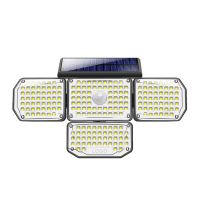 Outdoor Solar-Powered LED Wall Light with PIR Sensor, Immax CLOVER-2 with External Panel, 5W (1)