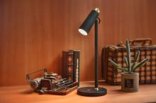 Immax TIT LED table lamp with Qi charging, black with golden elements (8)