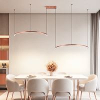 Immax NEO FINO MOON Smart Hängeleuchte 2x Halbkreis, 120 cm, 72 W, Zigbee 3.0, Kupfer/Roségold (30)
