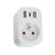 Immax NEO LITE Smart indoor socket with pin, type E, 2xUSB, 1xUSB C, WiFi
