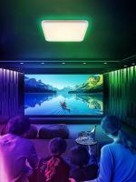 Immax NEO LITE TUDO Smart ceiling luminaire RGB backlight 40cm 50W Tuya WiFi black (3) (2)