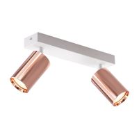 Immax PUNTO-2 ceiling wall spot light 2 heads GU10, copper/white (12)