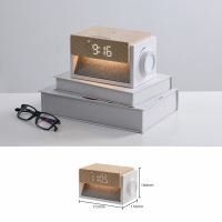 IMMAX DECENT LED alarm clock with wireless charging and white noise