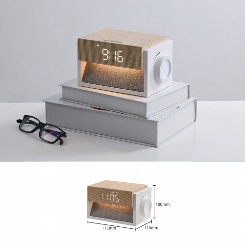 IMMAX DECENT LED alarm clock with wireless charging and white noise (8)