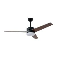 Immax NEO LITE VARIABLE Smart LED-Deckenleuchte mit Lüfter Tuya WiFi Dunkles Holz/silber