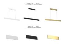 Immax NEO LISTON Smart pendant light 118cm 18W gold Zigbee (3)