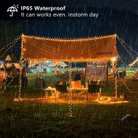 IMMAX DROP Solar LED Dekorationskette, 200x LED, 20 m, 3000K warmweiß, IP65