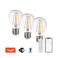 Smart filament bulb Immax NEO LED set 3xE27 7.3W CCT 900lm dimmable, WiFi, Beacon, remote control
