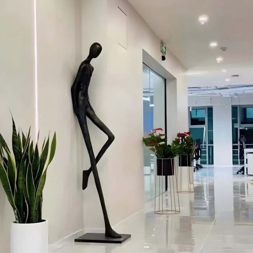Immax SILUETTE Human RELAX 178 cm – statue, fiberglass, black (9)