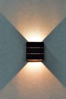 Outdoor LED Immax LUXLINE,wall light,BLACK, 6W,3000K,240V,IP54 (1)