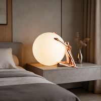 Immax SILUETTE Moon Lady – 53 cm, sculpture, decorative lamp, rose gold, fibreglass, 1xE27 (5)