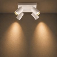 Immax PUNTO-4S ceiling wall spotlight square 4 heads, GU10, white (9)