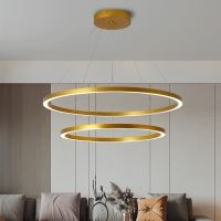 Immax NEO FINO Smart Hängeleuchte gold 60+80cm CCT 93W, Zigbee 3.0 (5)