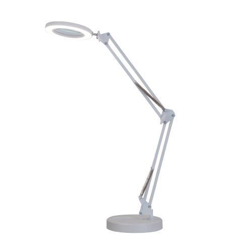 LED dimmable table lamp with magnifying glass IMMAX ZOOM 12W/5V white (1)