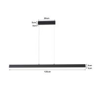 Immax NEO LITE TRIANGOLO Smart-Pendelleuchte schwarz 125cm 28W Tuya WiFi mit BEACON rozměr