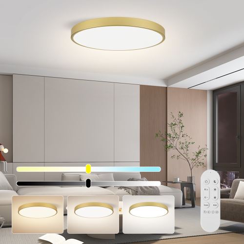 Immax NEO LITE SEMPLICI Smart ceiling light Tuya WiFi BEACON 100cm 128W 9088lm, gold (3)