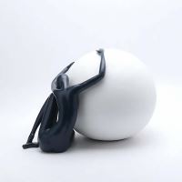 Immax SILUETTE Moon Lady – 53 cm, sculpture, decorative lamp, black, fibreglass, 1xE27 (12)