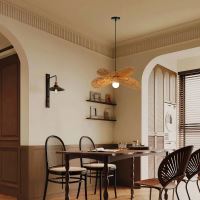 Immax BOHO MARIPOSA design pendant luminaire, D50cm. E27, natural jute (5)