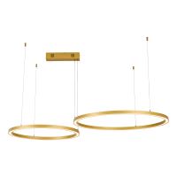 Immax NEO FINO NEW Smart pendant light gold 60+80cm CCT 93W, Zigbee 3.0