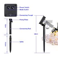 IMMAX DROP Solar LED Dekorationskette, 200x LED, 20 m, 3000K warmweiß, IP65 (4)