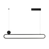 Immax NEO LITE OVALE Smart pendant luminaire black 122cm 50W Tuya WiFi with BEACON support