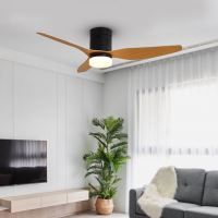 Immax NEO LITE VENTO SMART Deckenventilator 18W/26W/230V Tuya Wi-Fi schwarz/Holz + Fernbedienung (18)