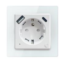 Nexa smart indoor socket with pin, Immax NEO, type E, 1xUSB, 1xUSB C, PD 20W, Zigbee