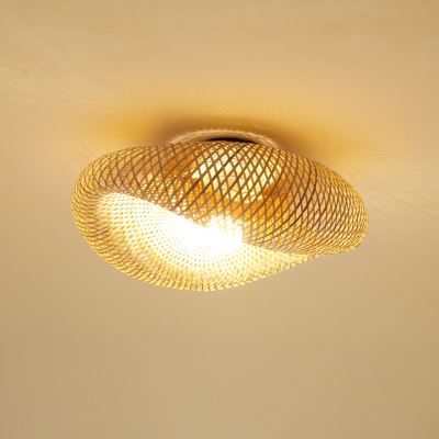 Immax BOHO HILO design ceiling luminaire, D60cm. E27, 40W bamboo