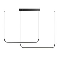 Immax NEO PATTINI Smart double pendant luminaire 160-280cm, 52W, 3640lm black Zigbee 3.0