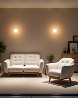 Immax LUXLINE LED-Außenleuchte, Wand- und Deckenleuchte, eckig, 8 W, 3000 K, 240 V, IP54, mattes Kunststoffgehäuse (3)