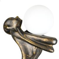 Immax SILUETTE Human WOMAN – 175 cm – Skulptur, Stehlampe, Bronze, Glasfaserverbundwerkstoff, 1xE27 (4)