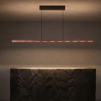 Immax NEO-MADEIRA linear walnut wood 157 cm, 37 W, 3000 K, on a cable, dimmable with a sensor (28)