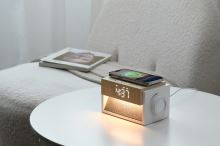 IMMAX DECENT LED alarm clock with wireless charging and white noise (1)