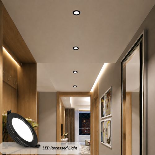 Immax NEO DOWN ceiling luminaire black 12cm 12W WIFI BEACON CCT dimmable (2)