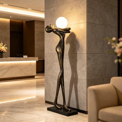 Immax SILUETTE Human WOMAN – 175 cm – sculpture, floor lamp, bronze, fibreglass, 1xE27 (10)