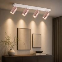 Immax PUNTO-4 ceiling wall spot light linear 4 heads GU10, copperIwhite (6)