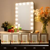 LED Immax HOLLYWOOD Makeup Mirror CCT, LCD Display, USB C/A Outputs, Grey