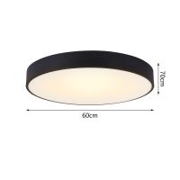 Immax NEO RONDATE SLIM Smart ceiling light 60 x 7cm 53W black Zigbee 3.0 (15)