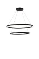 Immax NEO FINO Smart Hängeleuchte schwarz 60+80cm CCT 93W, Zigbee 3.0