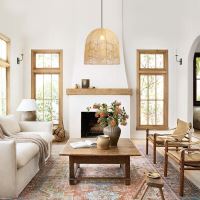 Immax BOHO PELO design pendant luminaire, D50cm. E27, natural rattan (4)