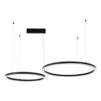 Immax NEO FINO NEW Smart pendant light black 60+80cm CCT 93W, Zigbee 3.0