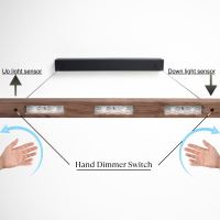 Immax NEO-MADEIRA linear walnut wood 157 cm, 37 W, 3000 K, on a cable, dimmable with a sensor (16)