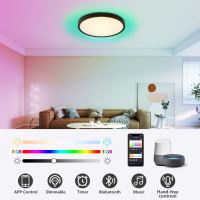 Immax NEO LITE TUDO Smart Ceiling Light RGB Backlight 60cm 65W Tuya WiFi Beacon Black (13)