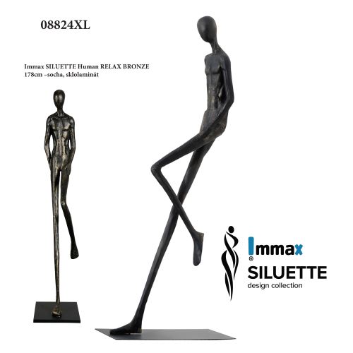 Immax SILUETTE Human RELAX – 178 cm – sculpture, bronze, fibreglass (1)
