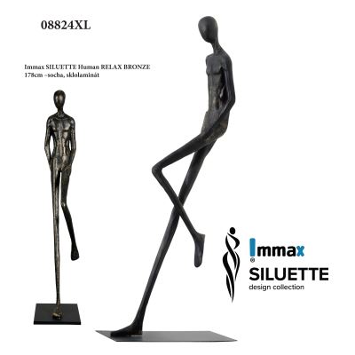 Immax SILUETTE Human RELAX – 178 cm – Skulptur, Bronze, Glasfaserverbundwerkstoff Immax SILUETTE Human RELAX – 178 cm – Skulptur, Bronze, Glasfaserverbundwerkstoff