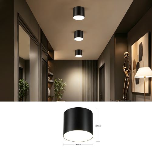 Immax NEO LITE RONDATES Smart ceiling light black16,5cm 32W 2592lm Tuya WiFi with BEACON support (10)
