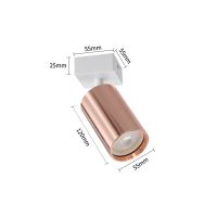 Immax PUNTO-1 ceiling, wall, and spot light for GU10 bulbs, copper-white (11)