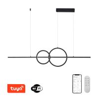 Immax NEO LITE RONDAS Smart pendant luminaire black 131cm 56W Tuya WiFi with BEACON support (1)